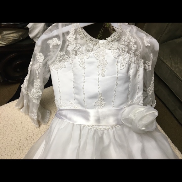 Angels NY, Flower Girls white Dress, Size 12 - Picture 7 of 8